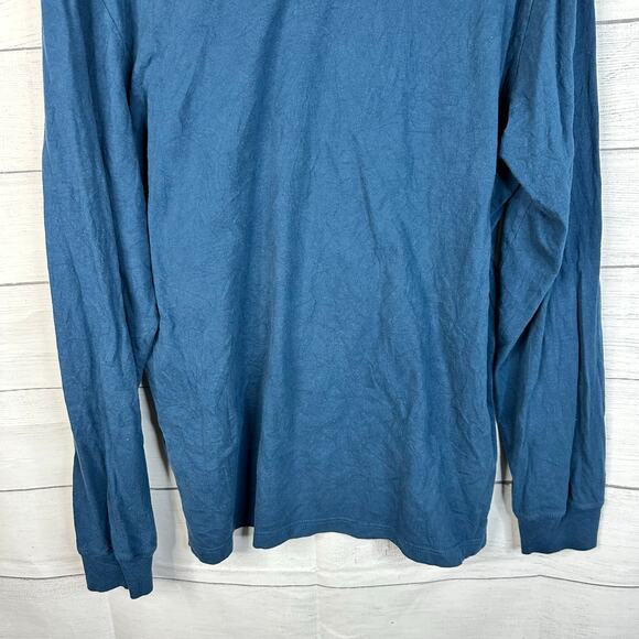 The North Face TNF Mens size Large Half Dome Long Sleeve Graphic T-Shirt Blue - Picture 6 of 9